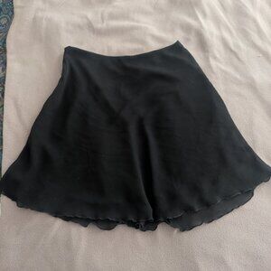 Gianni Bini Women's Black Layered Chiffon Skirt